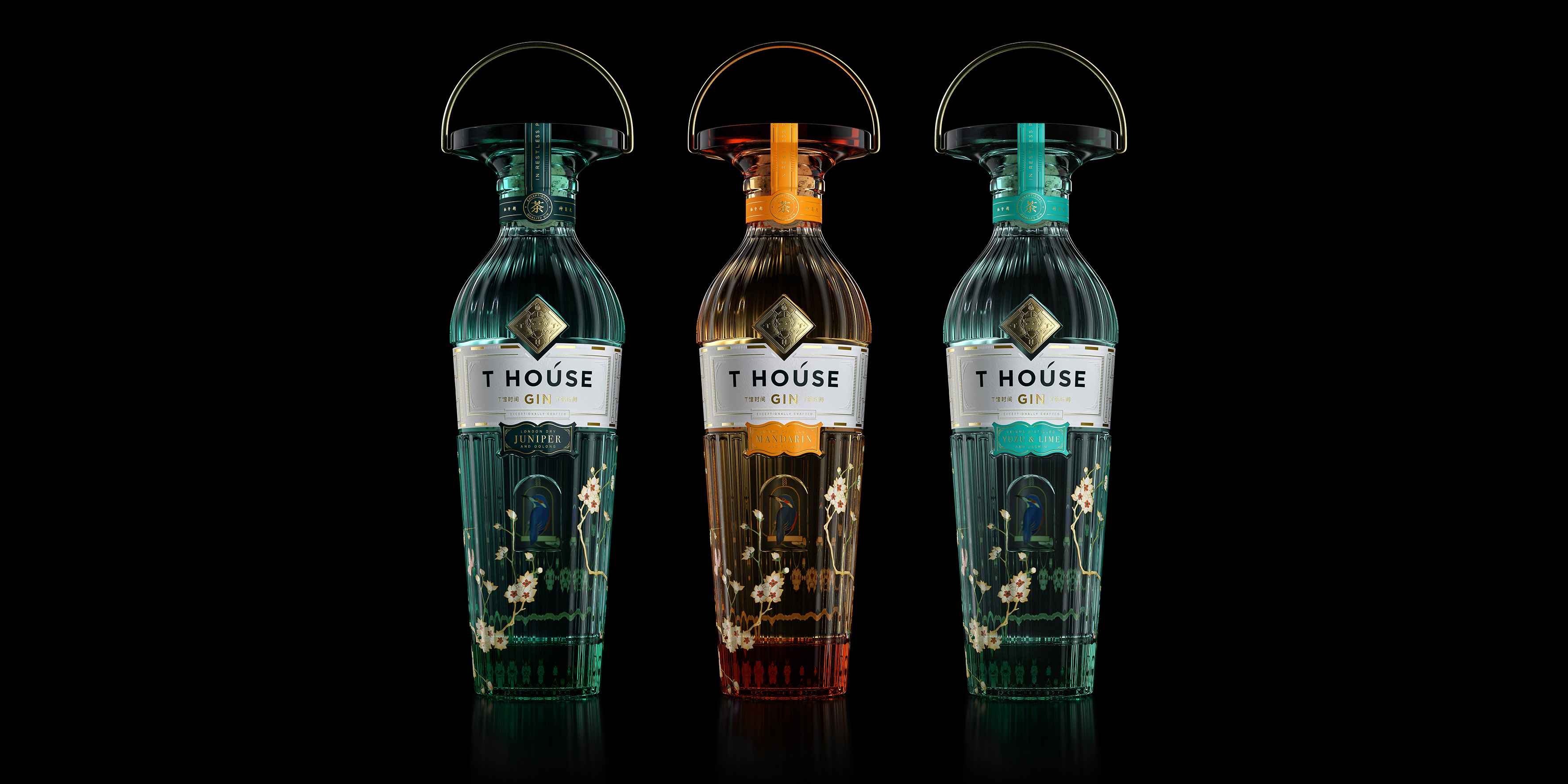 T House Gin，由Intertype Studio設(shè)計(jì)的超級(jí)優(yōu)質(zhì)烈酒