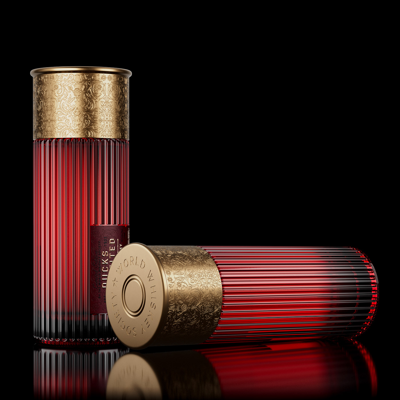 由 Think Bold Studio 精心打造的 Ducks Unlimited Shotgun shell 酒瓶設(shè)計及包裝設(shè)計。